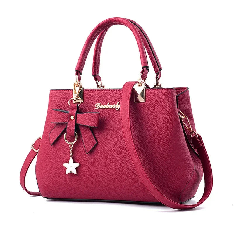 6 Colors Elegant Shoulder Bag Fashion Flowers Hand Bags for Women Luxury Designer Female Bags Plum Bowknot Sweet Crossbody Bag