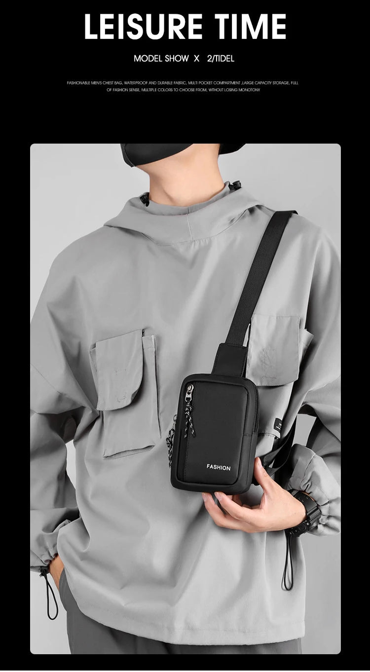 2023 Men's Bag Fashion Oxford Small Casual Men Mini Handbags Male Cross body Shoulder Messenger Bags For Men Purses and Handbags