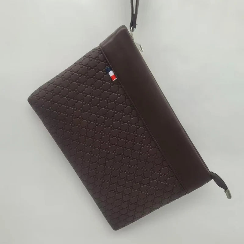 Fashion Business Men Day Clutch Phone Bag High Quality PU Leather Money Handbag Fashion Clutch Bags Casual Male Cardholder Case