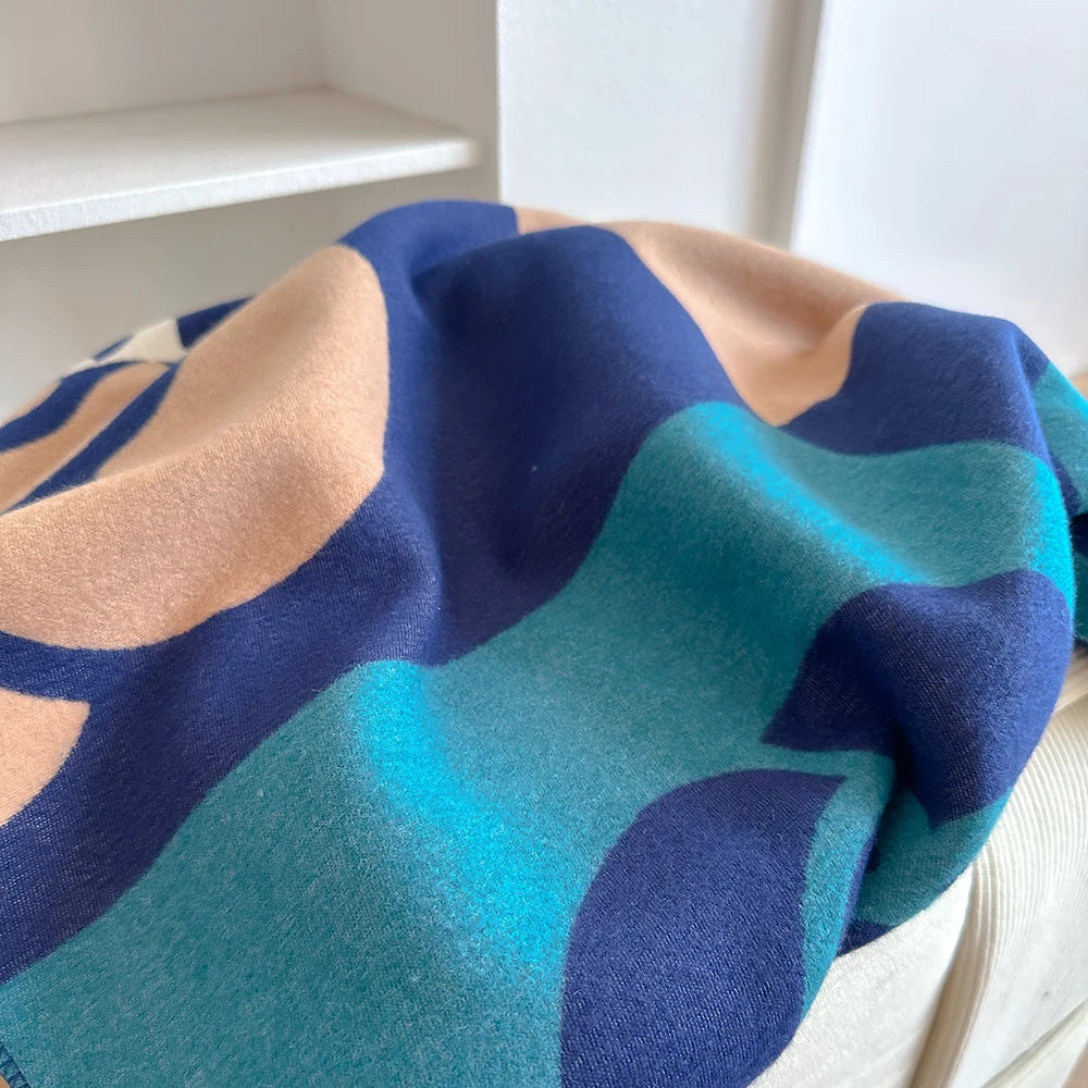 Cashmere Scarf for Women Thick Warm Winter Blanket Brand Female Luxury Quality Shawl Wrap Bufanda 2024 Poncho Echarpe Pashmina