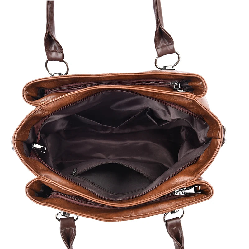 Fashion Women PU Leather Handbags Tote Bags High Quality Ladies Shoulder Messenger Bags Casual Female Crossbody Bags for Women