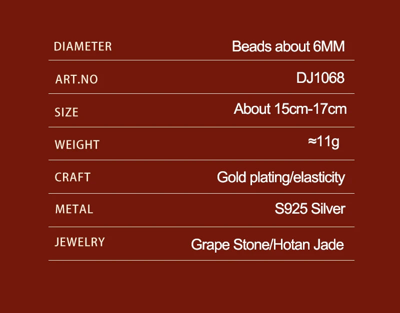 Women's Handmade Bracelet Round Beads With S925 Silver Gold-Plated Enamel - Multiple Styles Straight For Birthday Gift