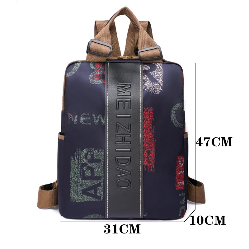 Fashion Designer Backpacks Female Canvas Bagpack Women Large Travel Bags School Backpack For College Students Shoulder Bag Sac