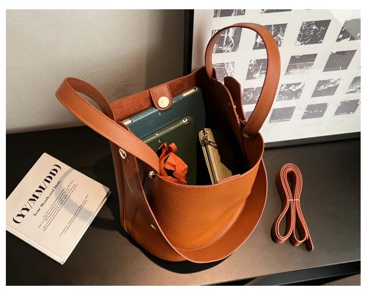 Fashion Trending Brand Luxury Designer Women Bags Female Handbags Solid Bucket Bag For Women 2023 Crossbody Shoulder Bags Totes