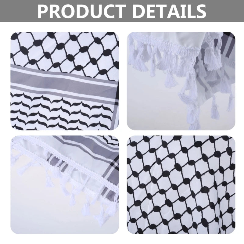 Scarves Wraps Scarf Fashion Women Men Arab Shemagh Keffiyeh Palestine Scarf Dropship