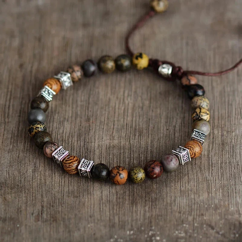 Men Bracelets Steampunk Beads Macrame Bracelet Friendship Lovers Couples Adjustable Bracelet Bijoux Jewelry Wholesale