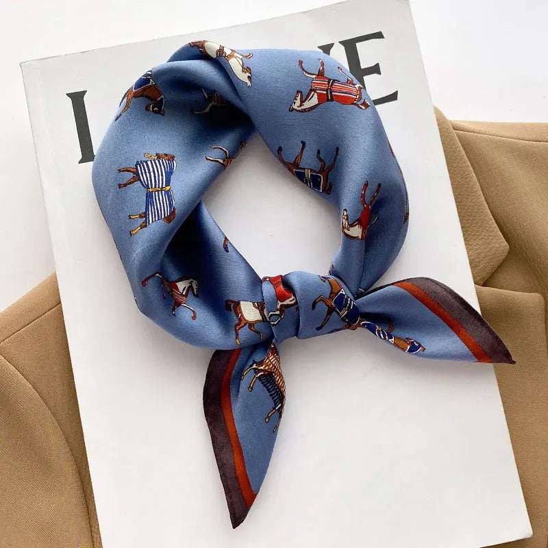 100% Real Silk Scarf Women Shawls Wraps Ladies Foulard Scarves New Neck Hair Small Office Pashmina Female Hijab Bandana шарфи