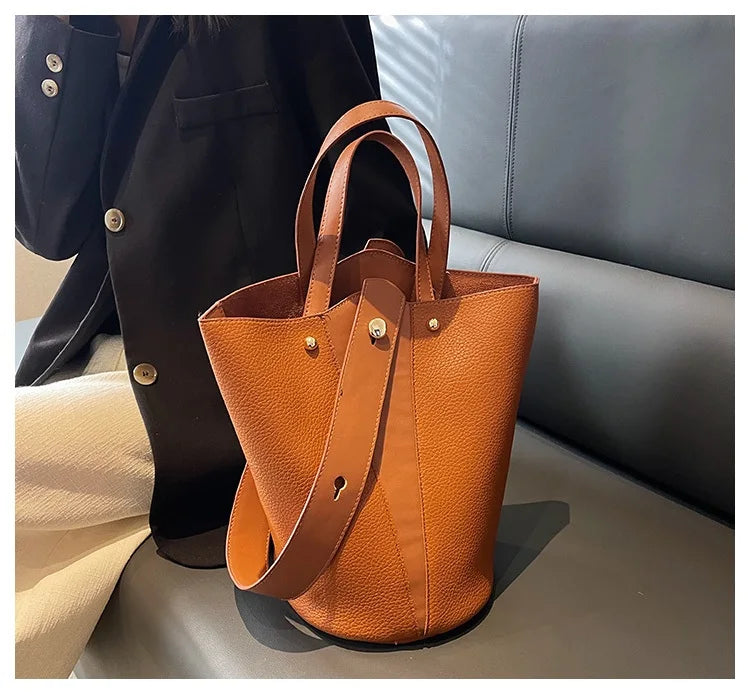 Fashion Trending Brand Luxury Designer Women Bags Female Handbags Solid Bucket Bag For Women 2023 Crossbody Shoulder Bags Totes