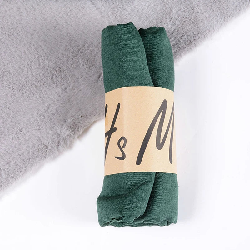 Women's Windproof Scarf Shawl Wearable Blanket Luxury Autumn And Winter Solid Color Cotton Warm Headscarf Gift
