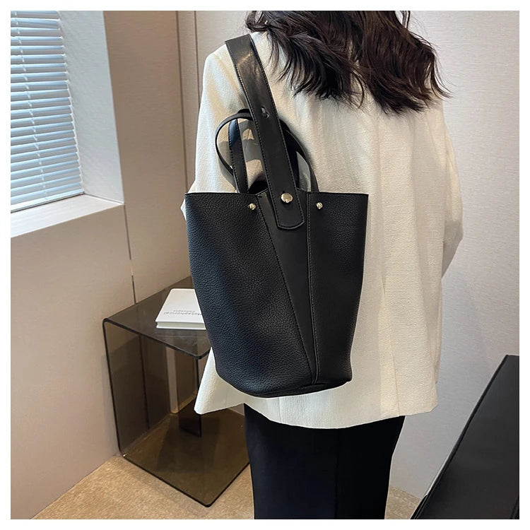 Fashion Trending Brand Luxury Designer Women Bags Female Handbags Solid Bucket Bag For Women 2023 Crossbody Shoulder Bags Totes