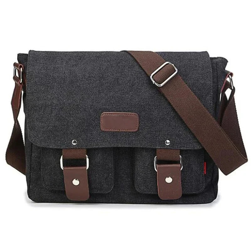 New Fashion Men Vintage Canvas Bag Casual Crossbody Bag for Men Messenger Bag Man Travel Shoulder Bags