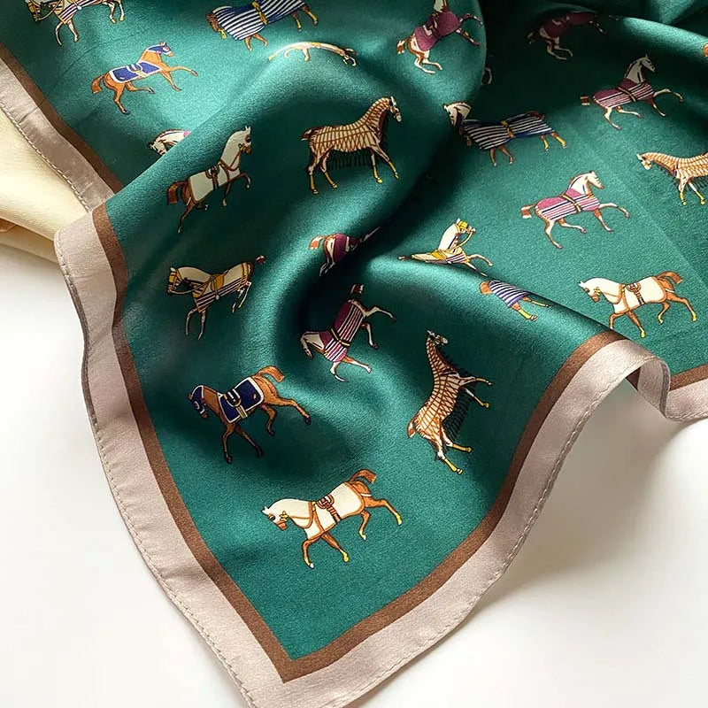 100% Real Silk Scarf Women Shawls Wraps Ladies Foulard Scarves New Neck Hair Small Office Pashmina Female Hijab Bandana шарфи