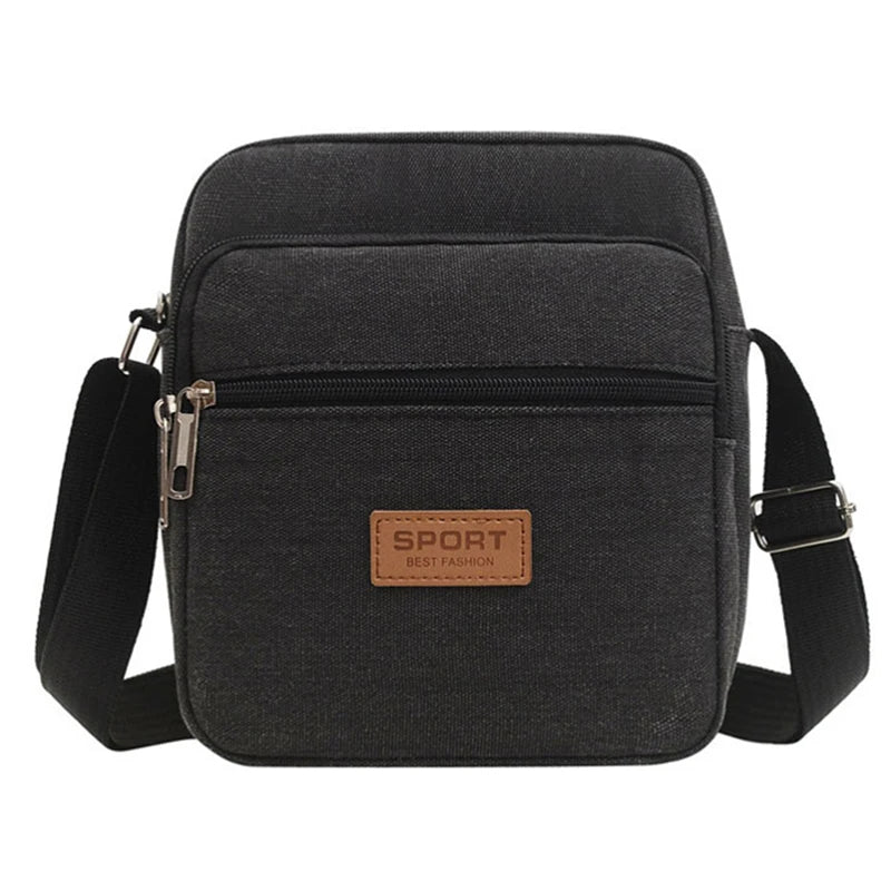 Men's Fashion Canvas Small Bag Casual Men Mini Handbags Male Crossbody Shoulder Messenger Bags For Men Business Sidebag NEW
