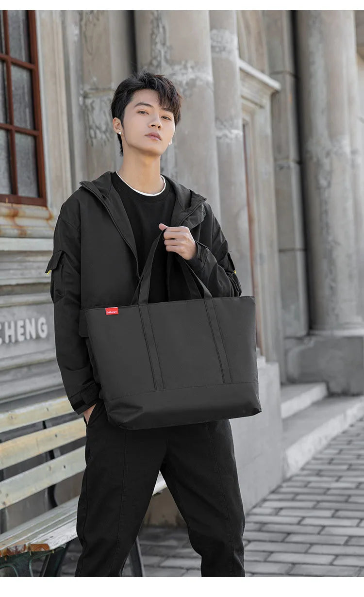 Men's Handbag Japanese Tote Oxford Cloth Fashion Shoulder Bags for Man 2026 Luxury Designer Large Student Black Male Casual Hand