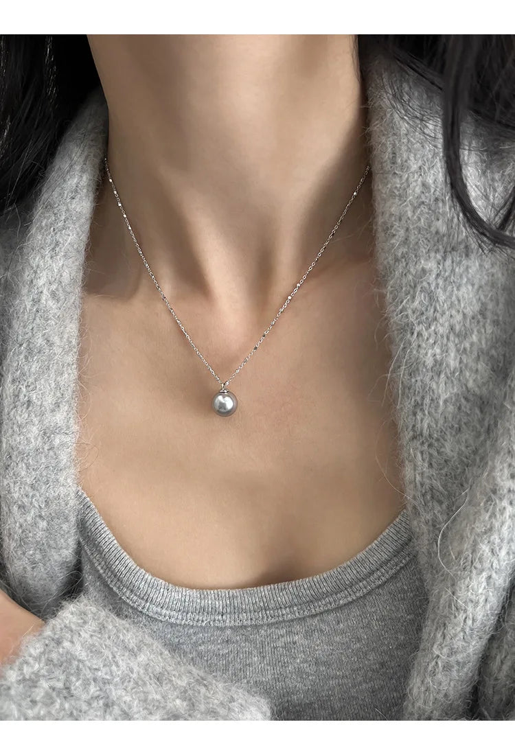 Pearl Necklace for Women 2025 New Style Simple Temperament Collarbone Chain Niche High-end Feeling