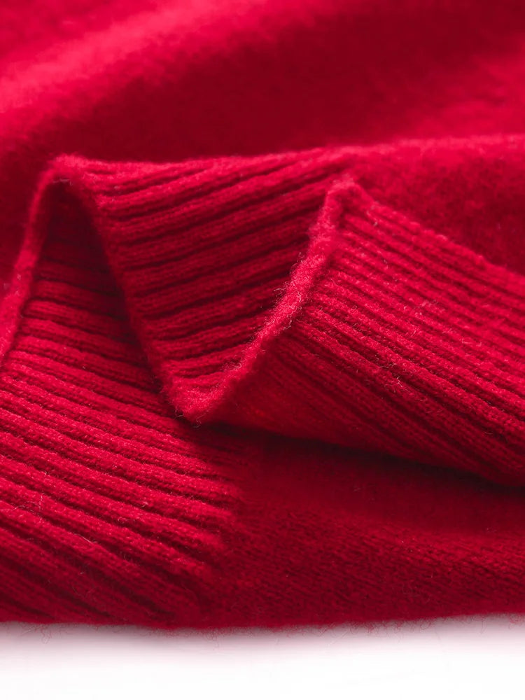 ADDONEE 100% Merino Wool Knitted Shawl For Women Autumn Winter Simple Style Solid Soft Knitwear Korean Popular Cappa Fashion Top