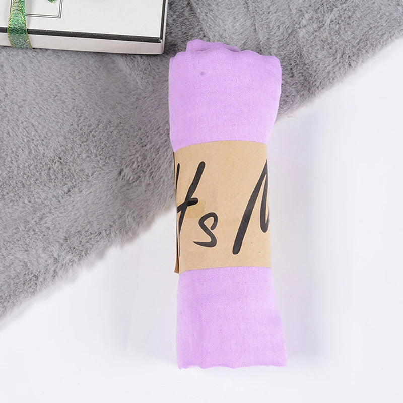 Women's Windproof Scarf Shawl Wearable Blanket Luxury Autumn And Winter Solid Color Cotton Warm Headscarf Gift