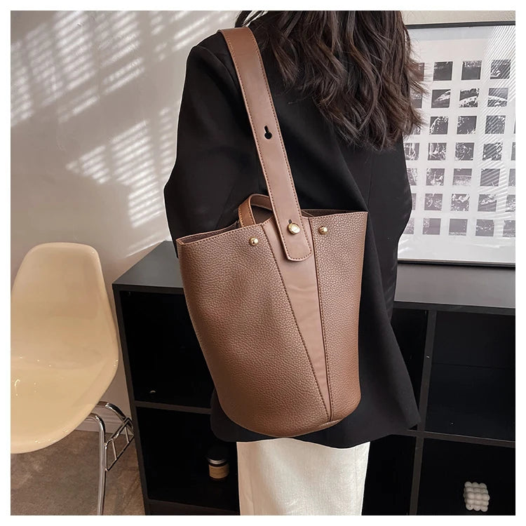 Fashion Trending Brand Luxury Designer Women Bags Female Handbags Solid Bucket Bag For Women 2023 Crossbody Shoulder Bags Totes