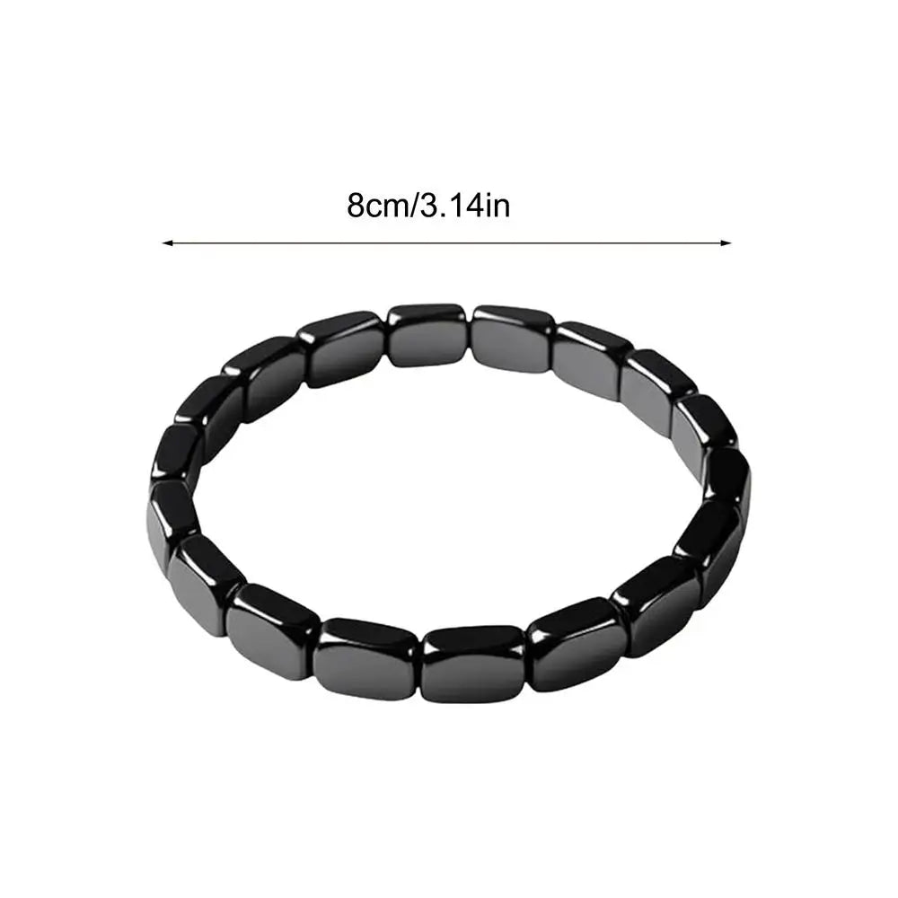 HematiteBracelet Masculine Bracelet With Natural HematiteMasculine Jewellery Wrist Decor Everyday Wear For Father Husband