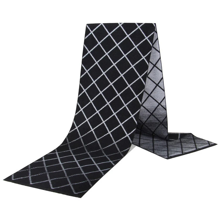 Men Scarf For Man Winter Copy Cashmere Shawl Luxury Brand Scarf Soft Keep Warm Outdoor Grey Knit Neckerchief Men Shawl Wrap Gift