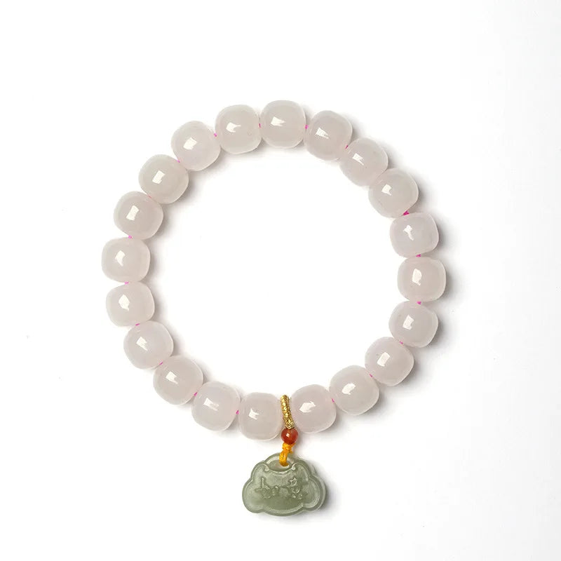 Women's Handmade Bracelet Round Beads With S925 Silver Gold-Plated Enamel - Multiple Styles Straight For Birthday Gift