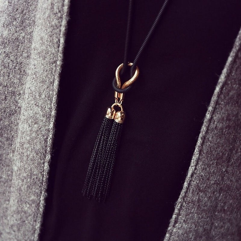 Women Necklaces Pendants Tassel Sweater Chain Fashion Long Necklace Jewelry