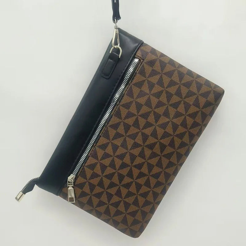 Fashion Business Men Day Clutch Phone Bag High Quality PU Leather Money Handbag Fashion Clutch Bags Casual Male Cardholder Case