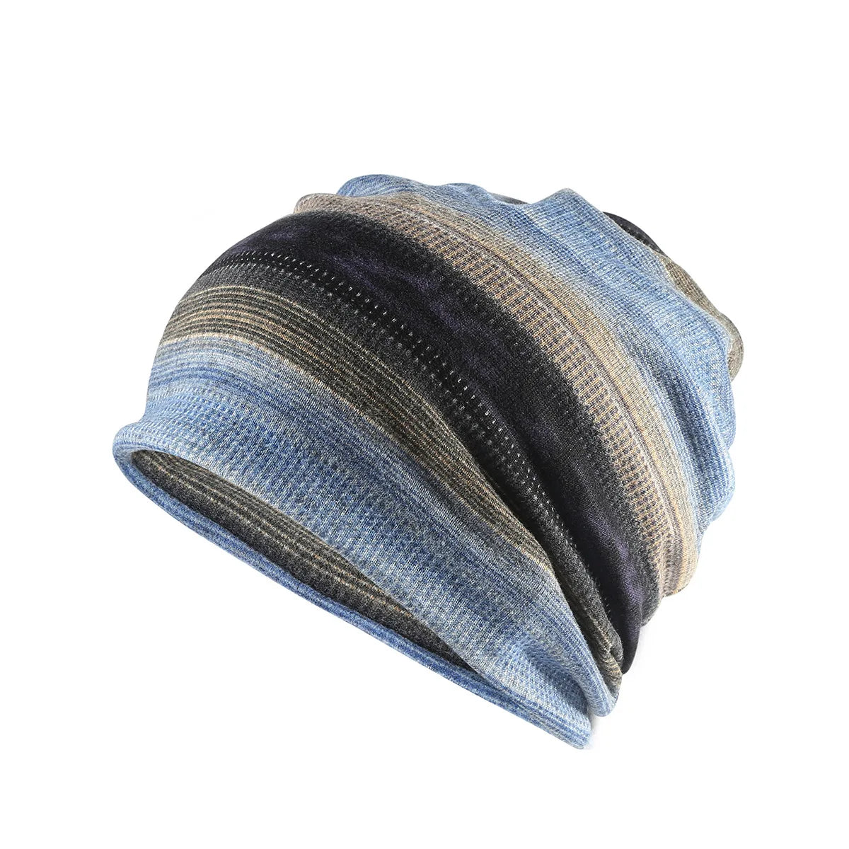 Graffiti scarf dual purpose hood,High quality of female and Men's cap, Baotou Hat, breathable sleeping hat,Striped Bohemian hat