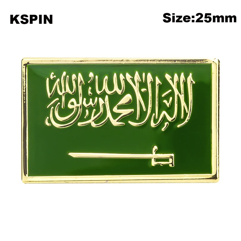 Saudi Arabia Flag Badge Flag Laple Pin Badges Flag Brooch