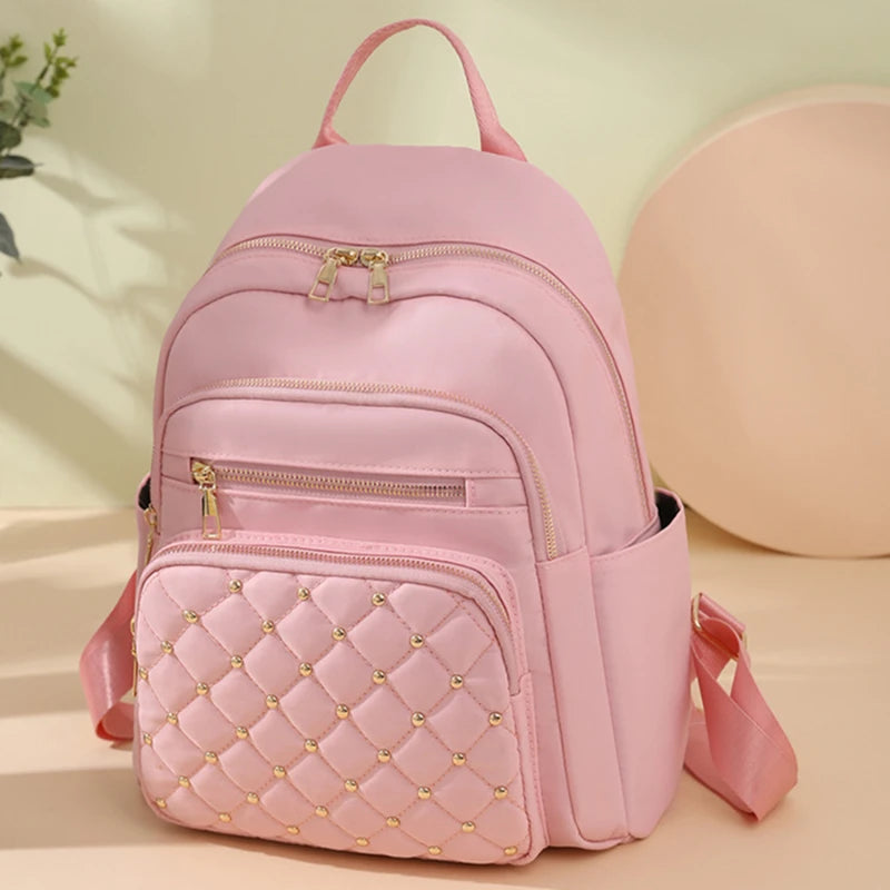 Fashion Bagpack Women High Quality Nylon Backpacks Female Big Travel Back Pack Large School Bags for Teenage Girls Shoulder Bag