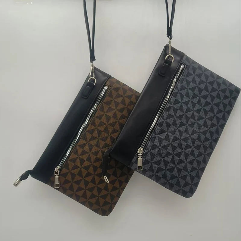 Fashion Business Men Day Clutch Phone Bag High Quality PU Leather Money Handbag Fashion Clutch Bags Casual Male Cardholder Case