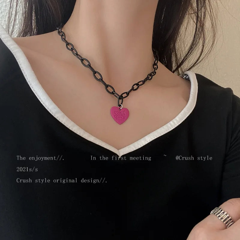 Necklace For Women Cute Girls Animal Sweet Heart Butterfly Fashion Party Rap Gummy Bears Blade