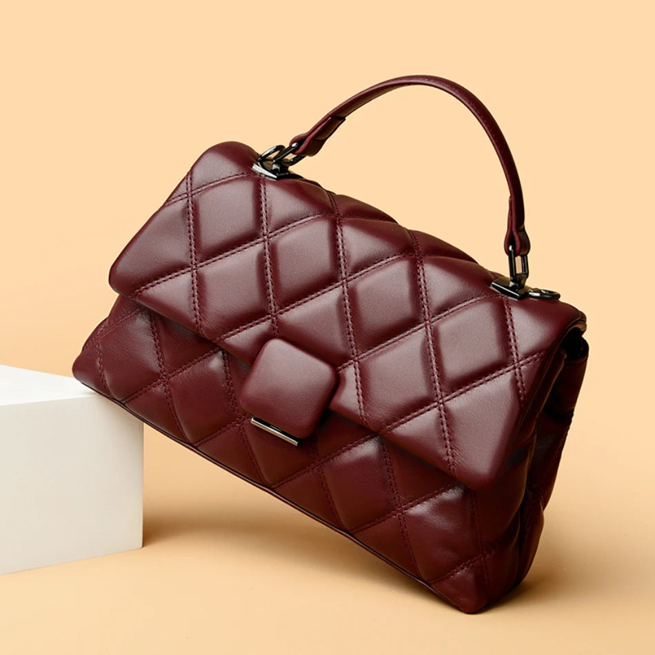 Fashionable Women Handbag Retro Trendy Women's Shoulder Bag High Quality Soft Leather Women's Square Bags Famous Designer Wallet