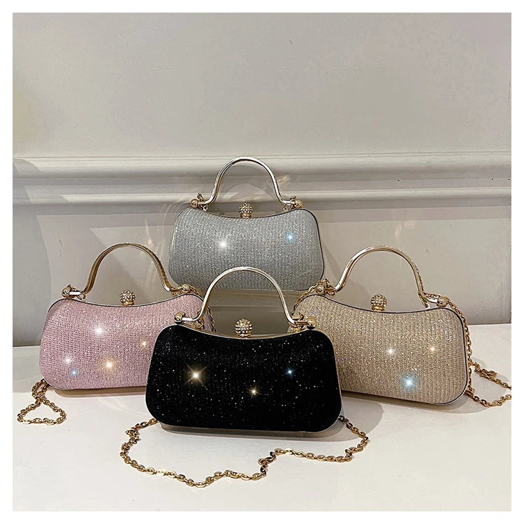Evening party bags: This year, there is a trend for sophisticated and feminine women's bags. There are simple buttoned small bag