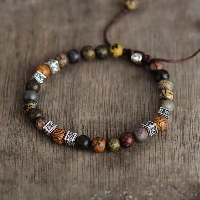Men Bracelets Steampunk Beads Macrame Bracelet Friendship Lovers Couples Adjustable Bracelet Bijoux Jewelry Wholesale