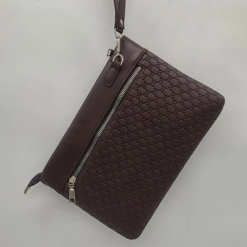 Fashion Business Men Day Clutch Phone Bag High Quality PU Leather Money Handbag Fashion Clutch Bags Casual Male Cardholder Case