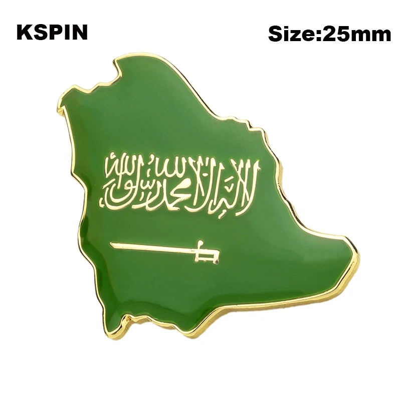 Saudi Arabia Flag Badge Flag Laple Pin Badges Flag Brooch