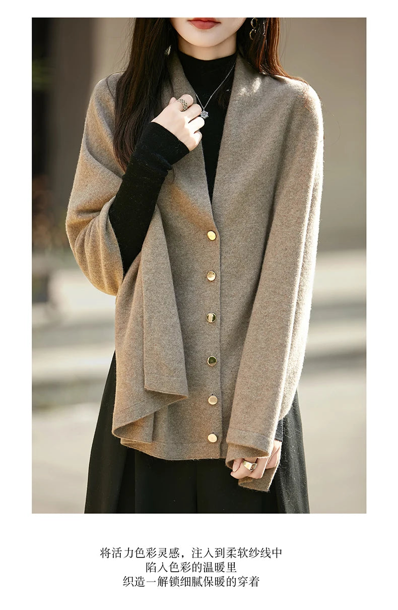 WinvyNee Winter Women's Long Solid Shawl Wraps 100% Wool Scarf Women Luxury Buttons Warm Thick Soft Scarves for ladies G1673004