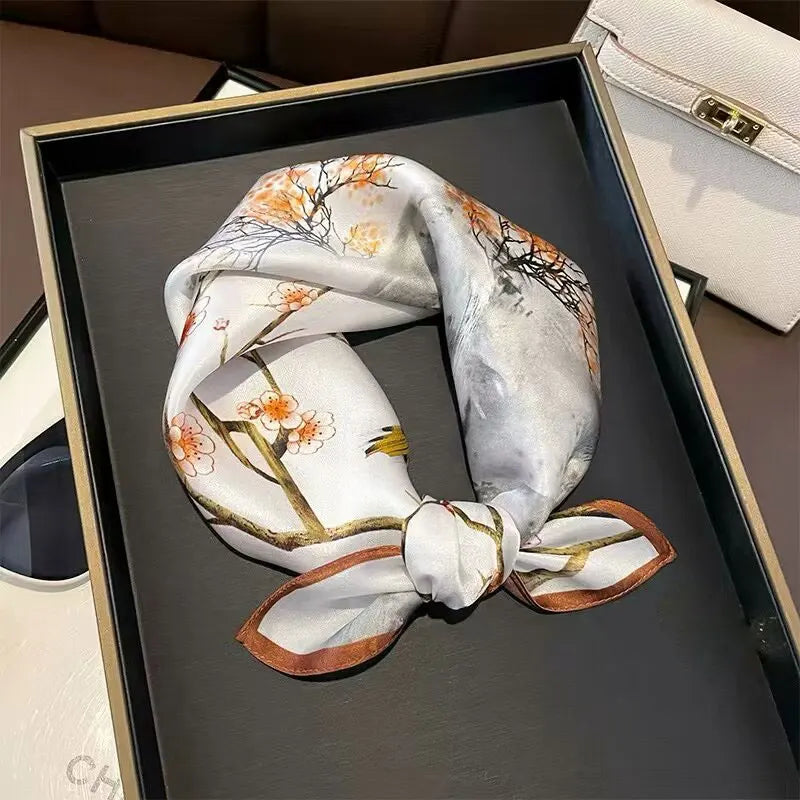 وشاح حريري طبيعي 100%، شال نسائي، أوشحة، أوشحة نسائية، أوشحة، أوشحة جديدة للرقبة والشعر، شال صغير للمكتب، شال باشمينا، حجاب نسائي، باندانا