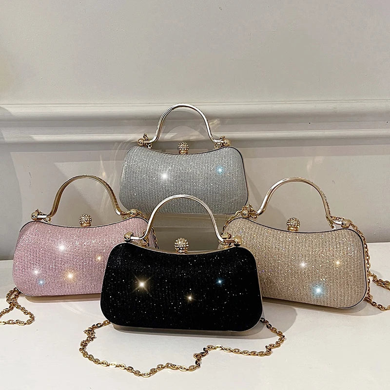Evening party bags: This year, there is a trend for sophisticated and feminine women's bags. There are simple buttoned small bag