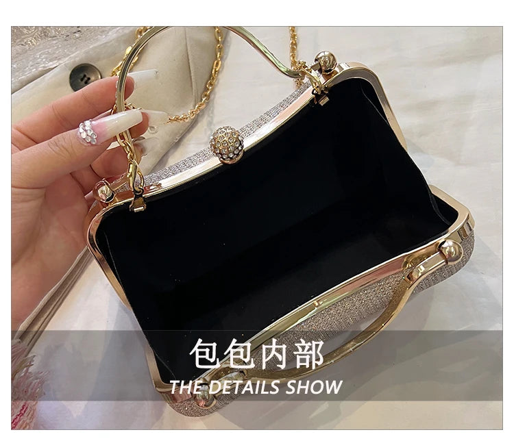 Evening party bags: This year, there is a trend for sophisticated and feminine women's bags. There are simple buttoned small bag