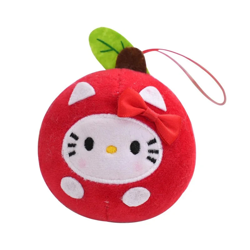 Sanrio My Melody Hello Kitty Plush Keychain Doll Cartoon Backpack Decoration Car Keys Pendant Girls Christmas Halloween Gifts