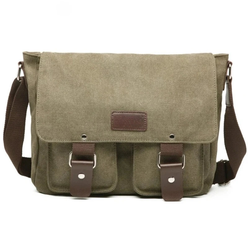 New Fashion Men Vintage Canvas Bag Casual Crossbody Bag for Men Messenger Bag Man Travel Shoulder Bags