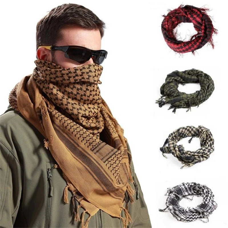 Scarf Arab Shemagh Keffiyeh Military Tactical Palestine Scarf for Men Shawl Kafiya Wrap Shemagh Scarf Fashion Scarves