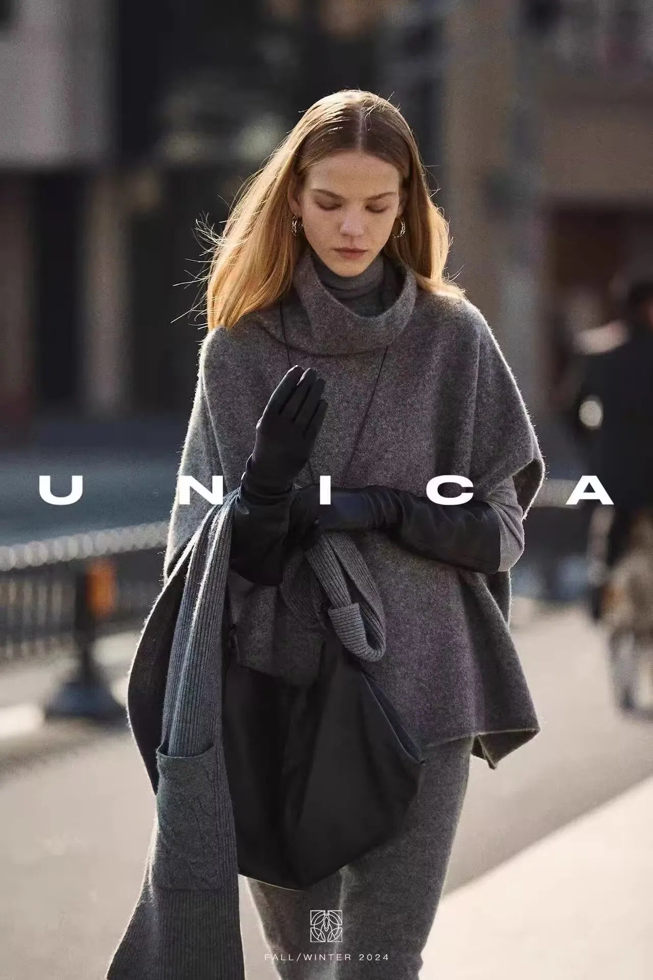 Women's New Shawl Cape High Neck Knitted Scarf 100% Wool Autumn Winter Loose Warm Sweater Versatile Fashion Outerwear Bat Shirts