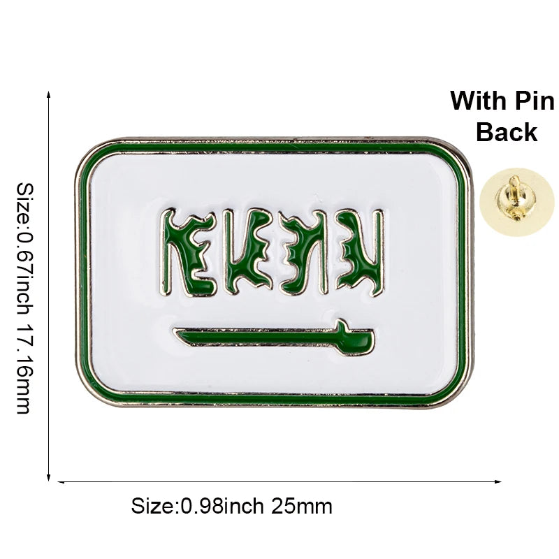 Saudi Arabia Flag Badge Flag Laple Pin Badges Flag Brooch