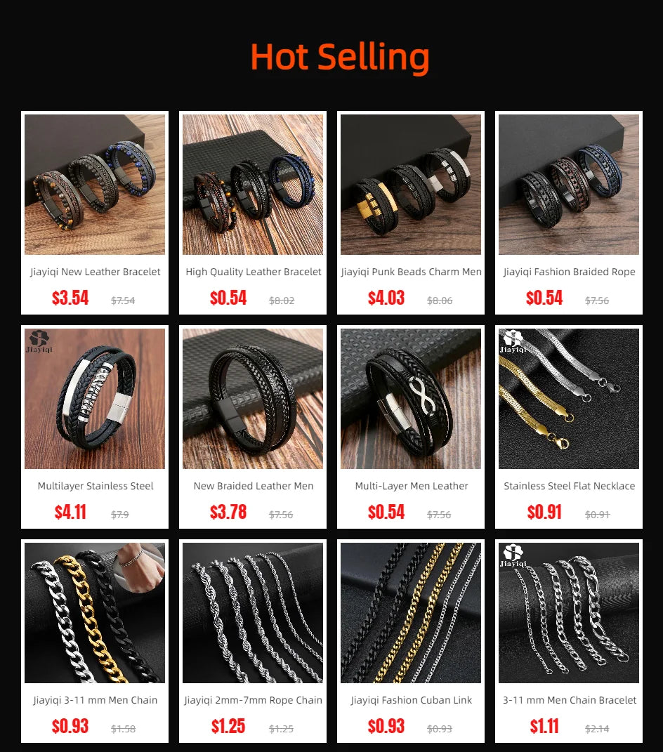Multilayer Stainless Steel Insert Bracelet Viking Leather Bracelets for Men Braided Bangles Punk Jewelry Homme Accessories