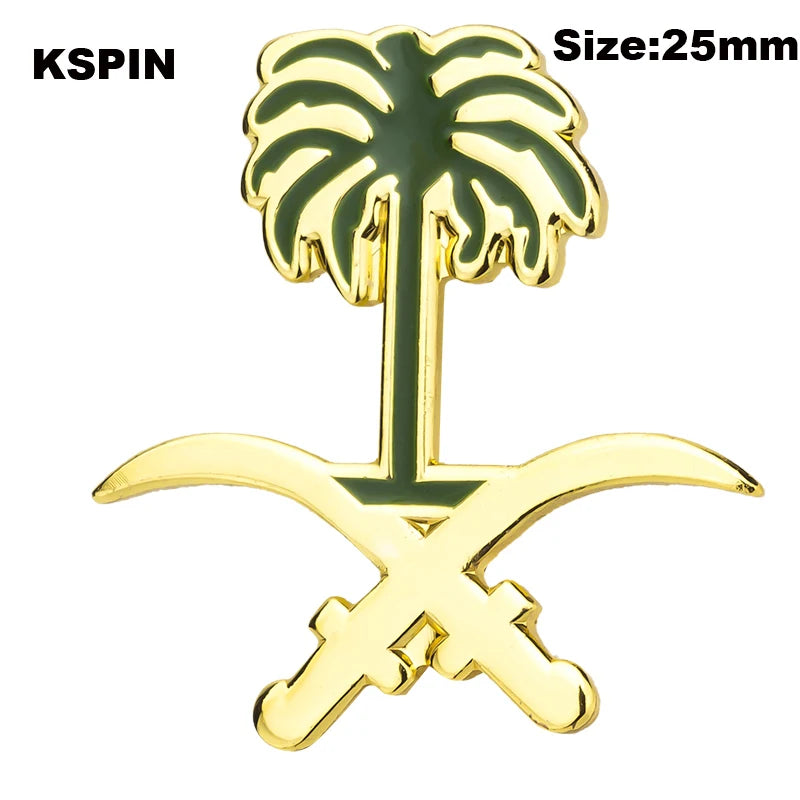 Saudi Arabia Flag Badge Flag Laple Pin Badges Flag Brooch