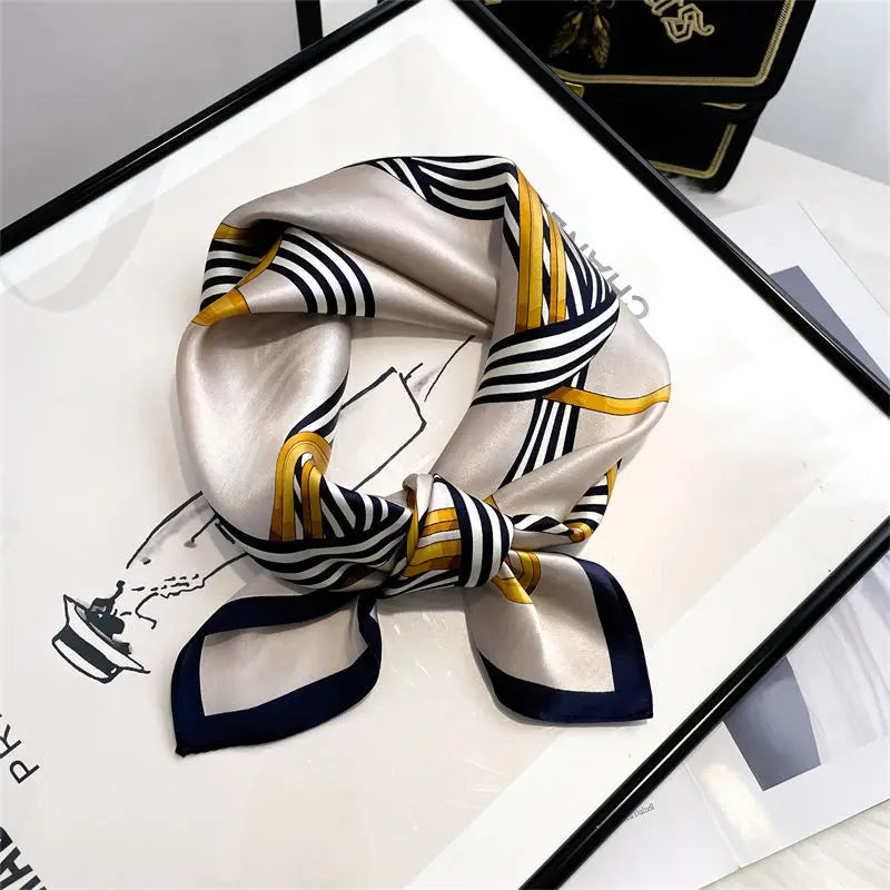 100% Real Silk Scarf Women Shawls Wraps Ladies Foulard Scarves New Neck Hair Small Office Pashmina Female Hijab Bandana шарфи