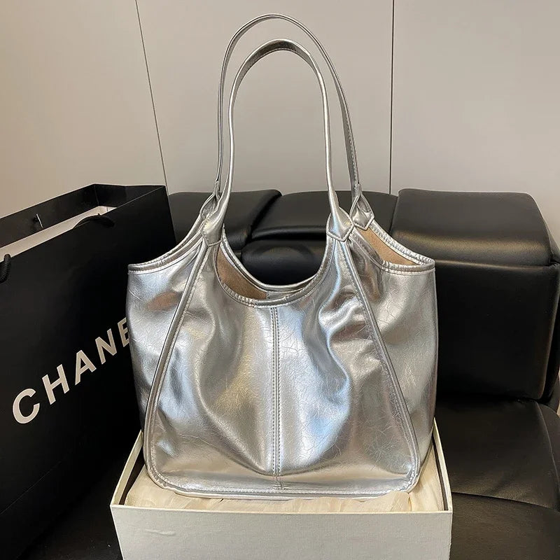 Fashion Leather Handbags for Women 2025 Luxury Handbags Women Bags Designer Large Capacity Tote Bag Shoulder Bags Sac a Main